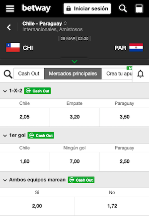 Chile vs Paraguay Pronostico - Mercados de apuestas Betway