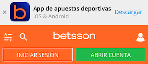 Betsson App - Descargar Betsson Chile App