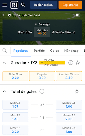 Colo-Colo vs América MG Pronóstico Copa Sudamericana - 11/07/2023 - Cuotas Rivalo