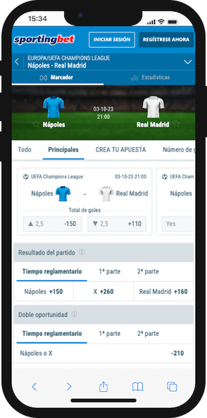 Nápoles vs Real Madrid Pronóstico - Champions League 03.10.23 Cuotas Sportingbet