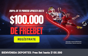 Betsala apuestas - Freebet del 200% de la primera apuesta hasta $100.000