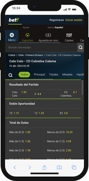 Colo-colo vs Cobreloa Pronóstico - 15.04.2014 - Cuotas Bet7 Chile