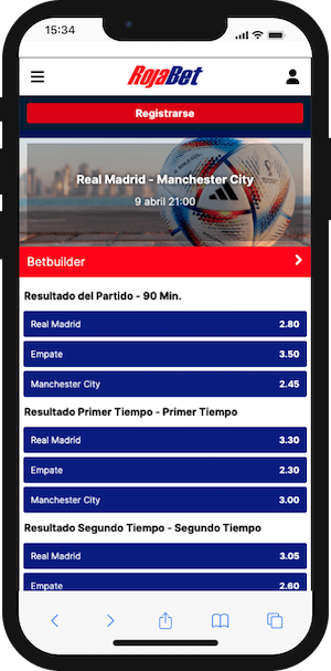 Real Madrid vs Manchester City Pronóstico - Champions League 09.04.2024 Cuotas Rojabet