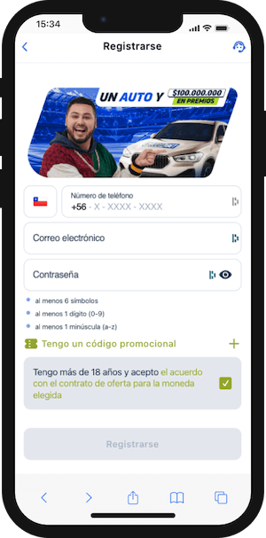 Jugabet Chile - Registrarse y ganar el bono