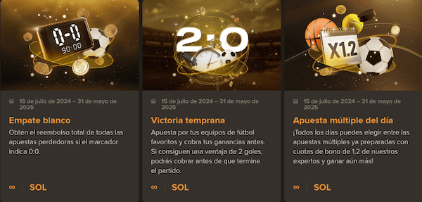 Sol Casino - Promociones para apuestas deportivas