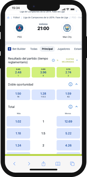 Pronóstico para el PSG vs Manchester City de la Champions League - 22.01.2025 - Cuotas Jugabet