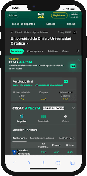 Universidad de Chile vs Universidad Católica - 3 Mayo 2025Bet365