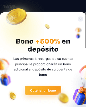 1Win - Bono de primer depósito en Chile